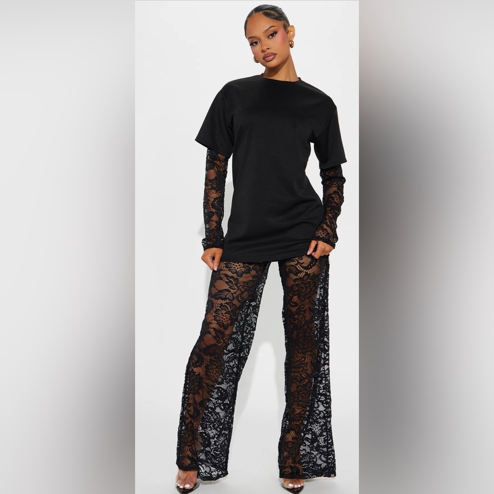 Elegant Black Lace Set